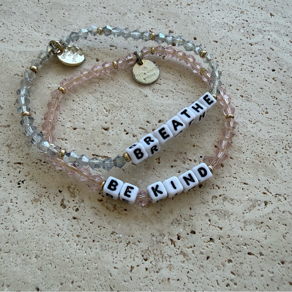 Little Words Project Beaded Bracelet Duo